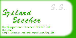 szilard stecher business card